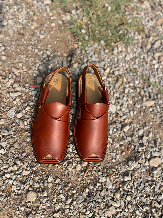 Khyber Royale – Maroon Premium Peshawari Chappal