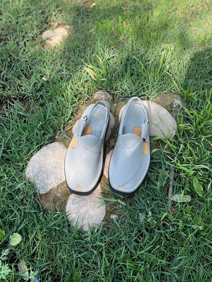 Royal Ash Gray Peshawari Chappal – Sketcher Sole