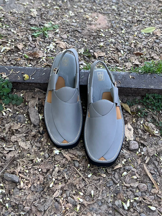 Royal Ash Gray Peshawari Chappal – Sketcher Sole