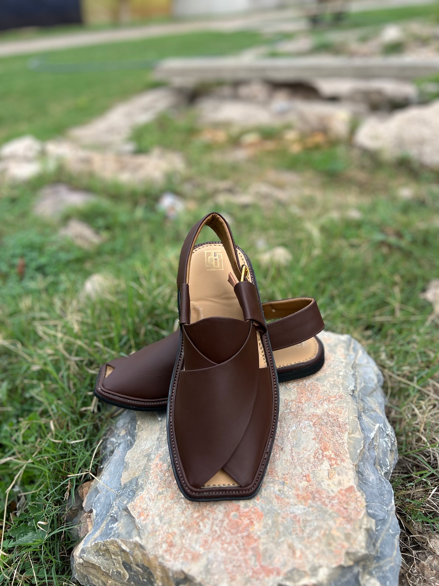 Traditional Coffee Brown Peshawari Chappal