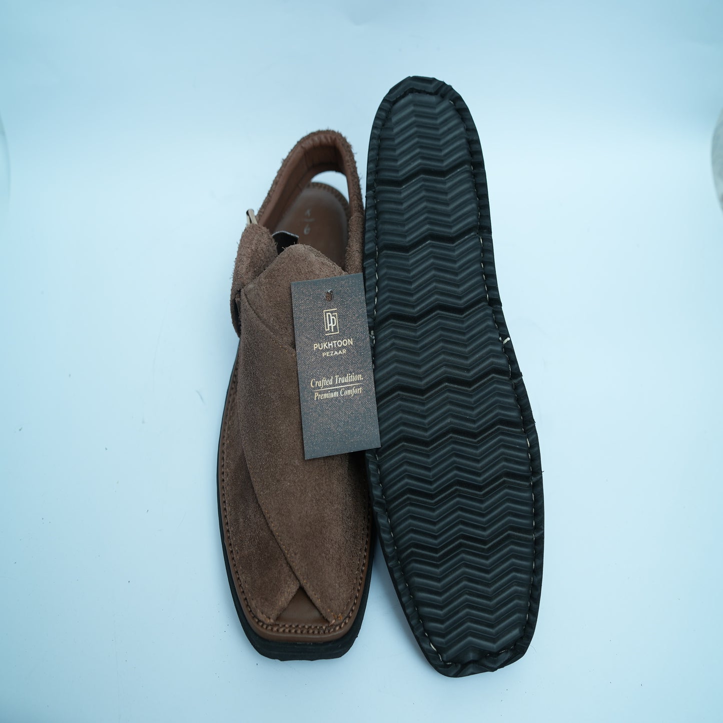 Brown Suede Peshawari Chappal – Sketcher Sole