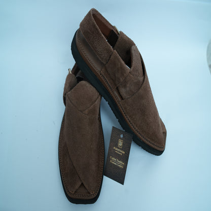 Brown Suede Peshawari Chappal – Sketcher Sole
