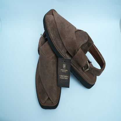 Brown Suede Peshawari Chappal – Sketcher Sole