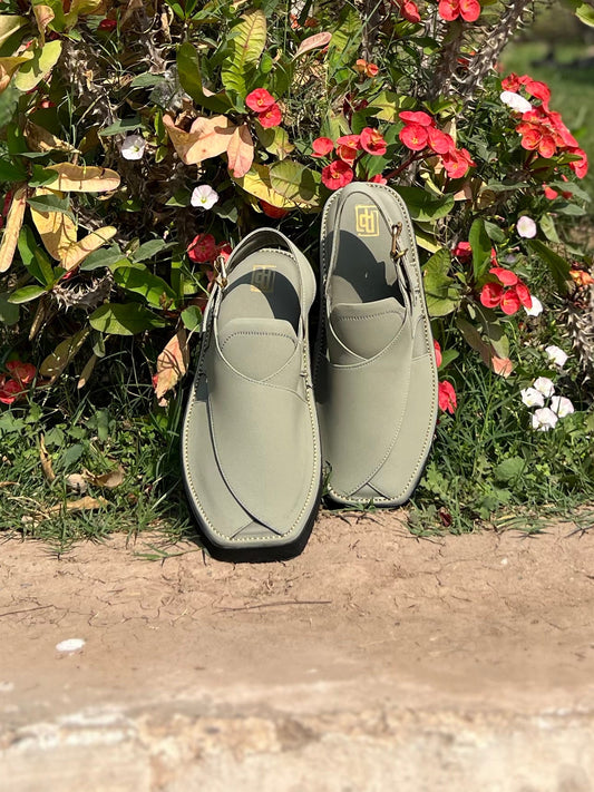 Royal Strap Pastel Green Peshawari Chappal  – Sketcher Sole