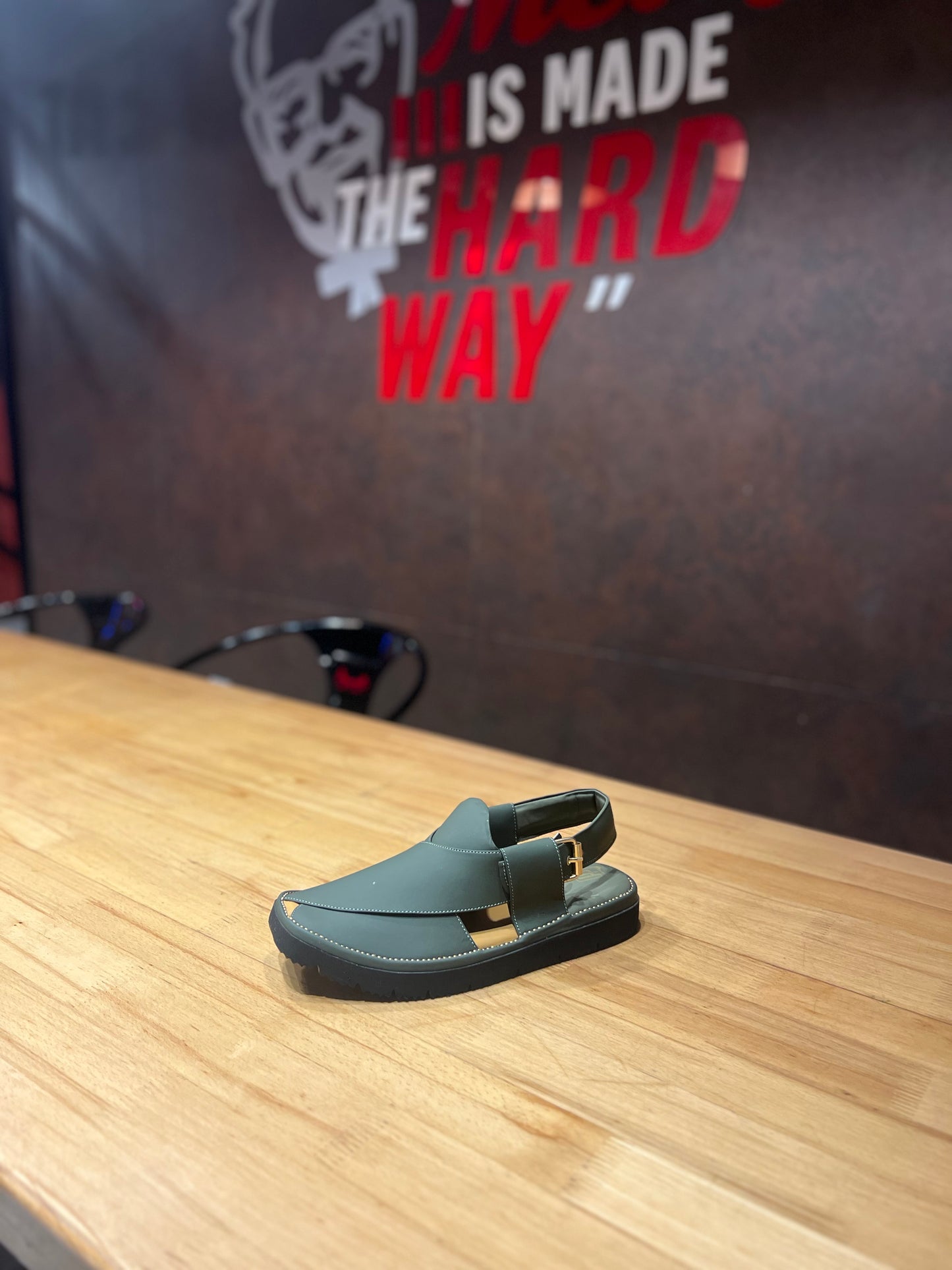 Frontier Muted Green Peshawari Chappal – Sketcher Sole