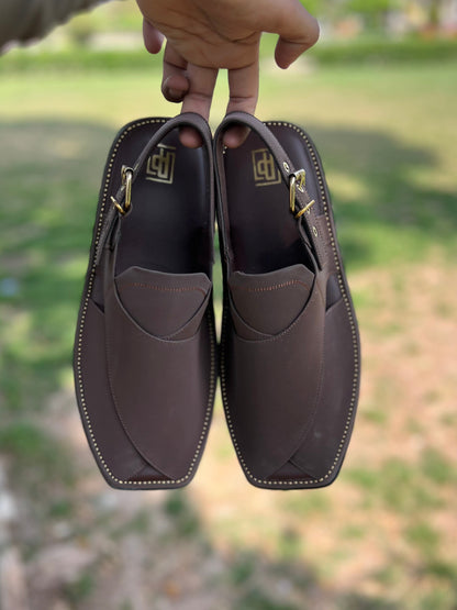 Royal Strap Rich Chocolate Peshawari Chappal – Sketcher Sole