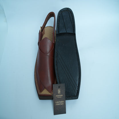 Kaptaan Burgundy Peshawari Chappal