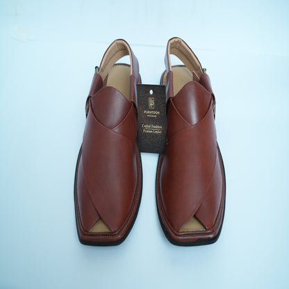 Khyber Royale – Maroon Premium Peshawari Chappal