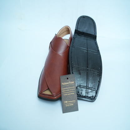Khyber Royale – Maroon Premium Peshawari Chappal