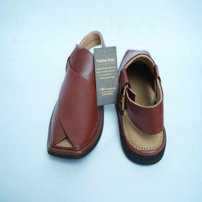 Khyber Royale – Maroon Premium Peshawari Chappal