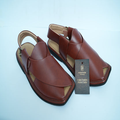 Khyber Royale – Maroon Premium Peshawari Chappal