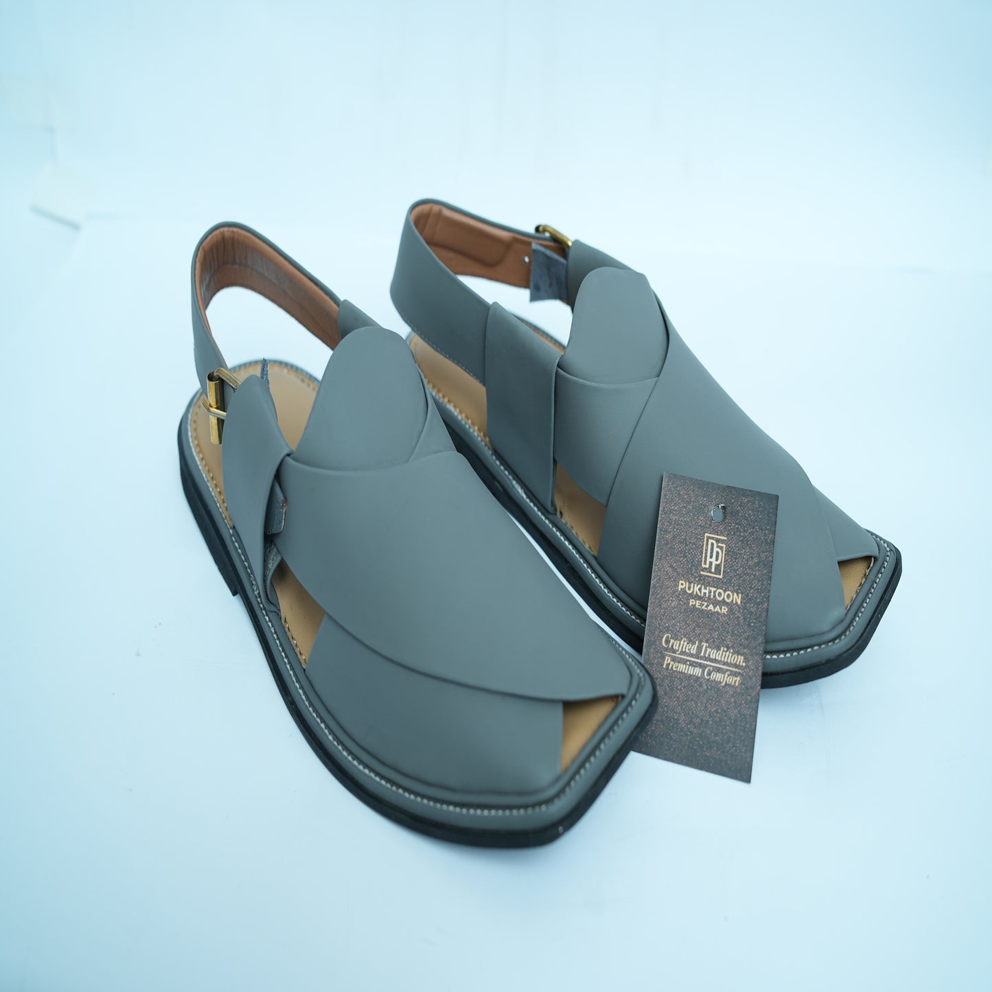 Slate Monarch Peshawari Chappal