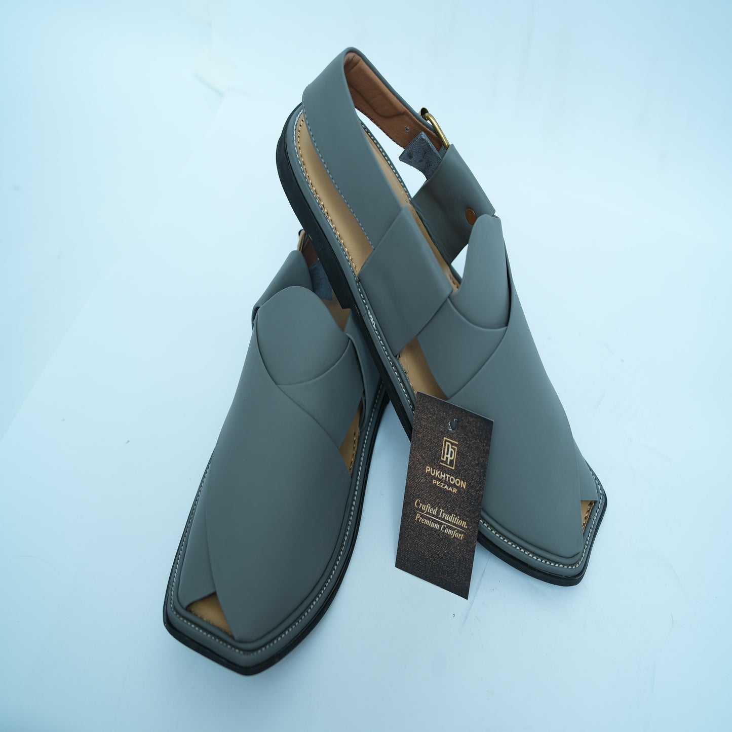 Slate Monarch Peshawari Chappal
