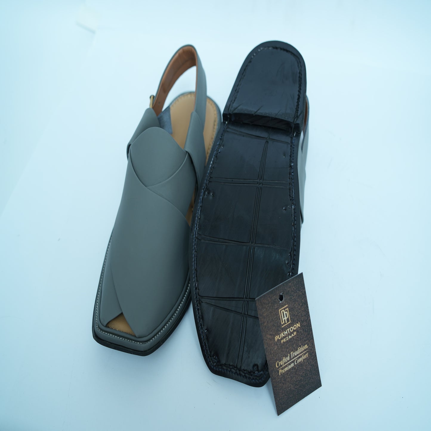 Slate Monarch Peshawari Chappal