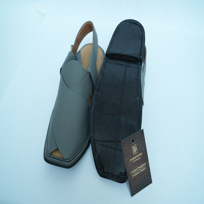 Slate Monarch Peshawari Chappal