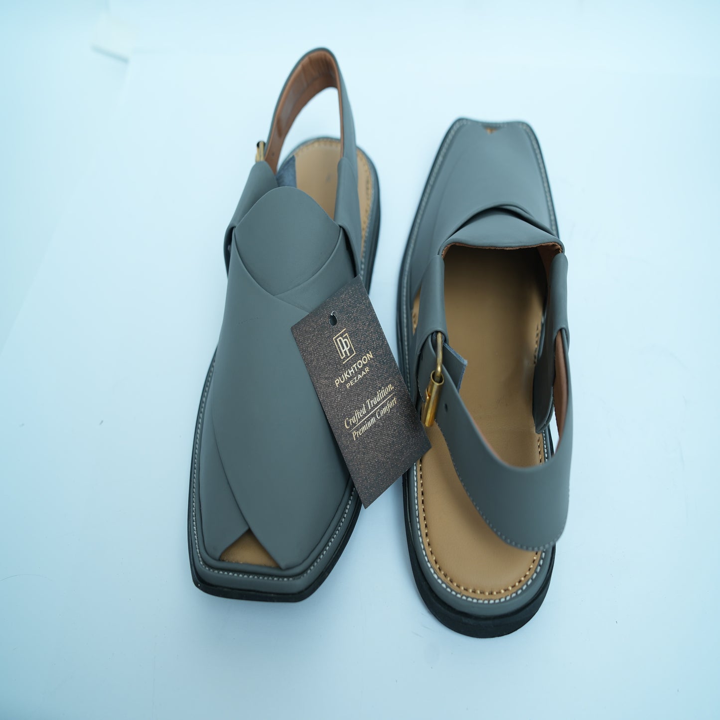 Slate Monarch Peshawari Chappal